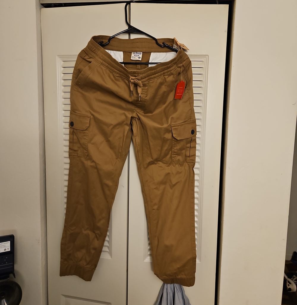 urban pipeline Men's Cargo Jogger Pants - Tan Brown